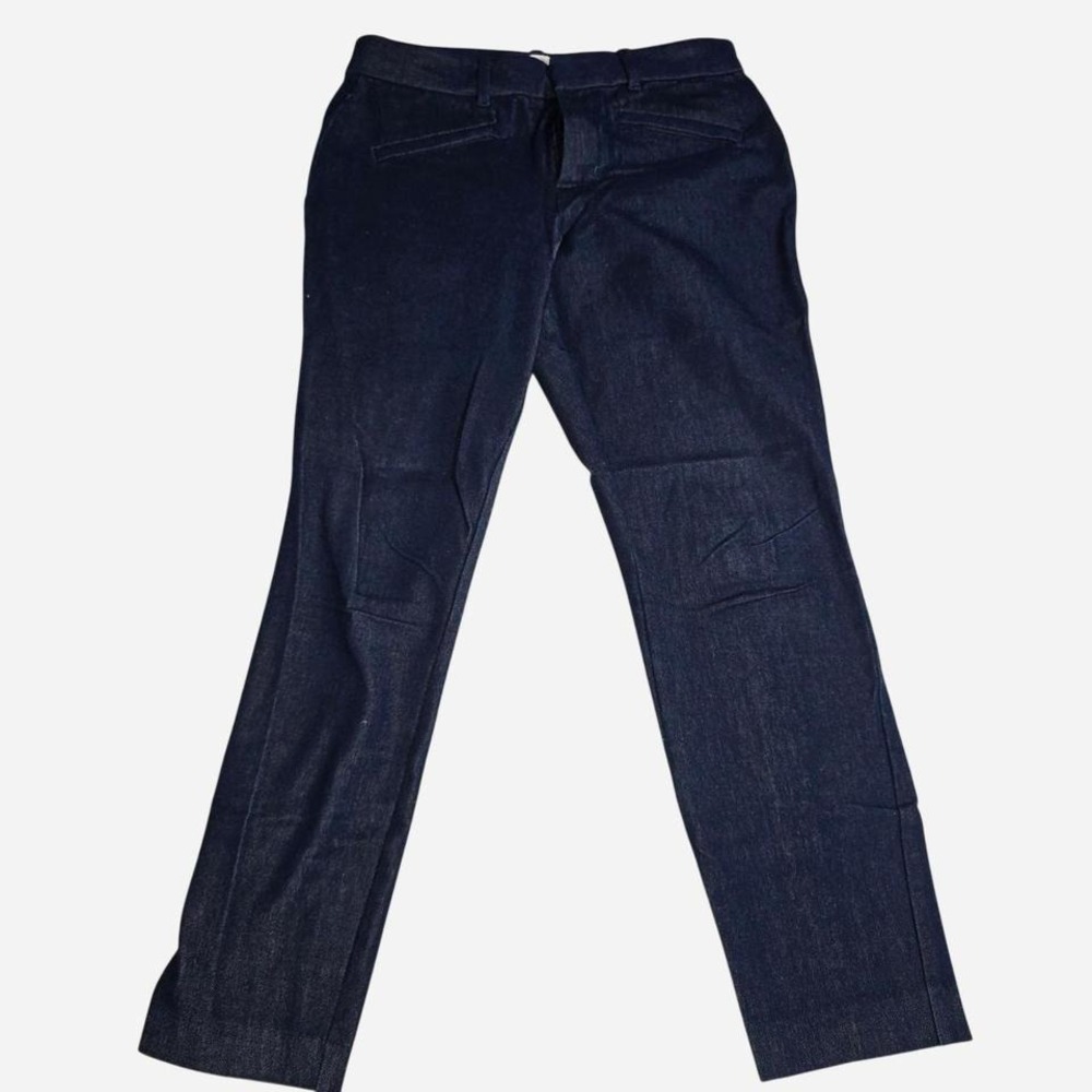 Gap Signature Skinny Ankle Pants Women 2 Indigo Blue Stretch Denim